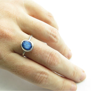 Dark Blue Classic Ring